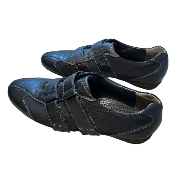 Paul Green Munchen‎ Mens Size 5 US 7.5 Black Hook And Loop Casual Shoes Sneaker