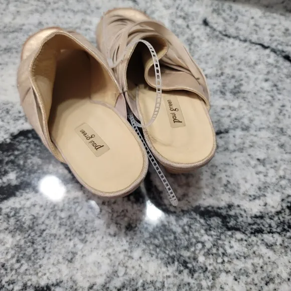 Paul Green Suede Nubuck Avery Strappy Mule Slip Metallic 9 (Pg 6.5)Sandals