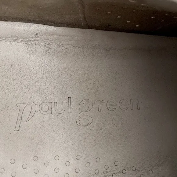 Paul Green Tan and White Sneakers Breathable Comfort