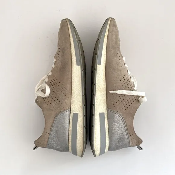 Paul Green Tan and White Sneakers Breathable Comfort