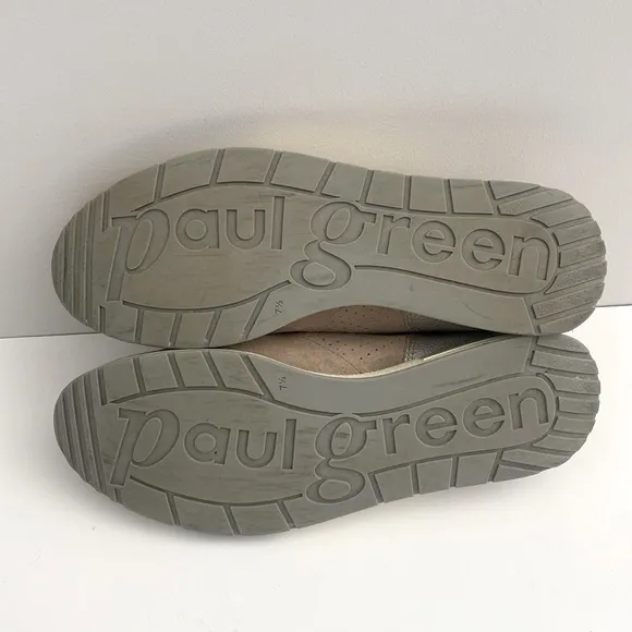 Paul Green Tan and White Sneakers Breathable Comfort