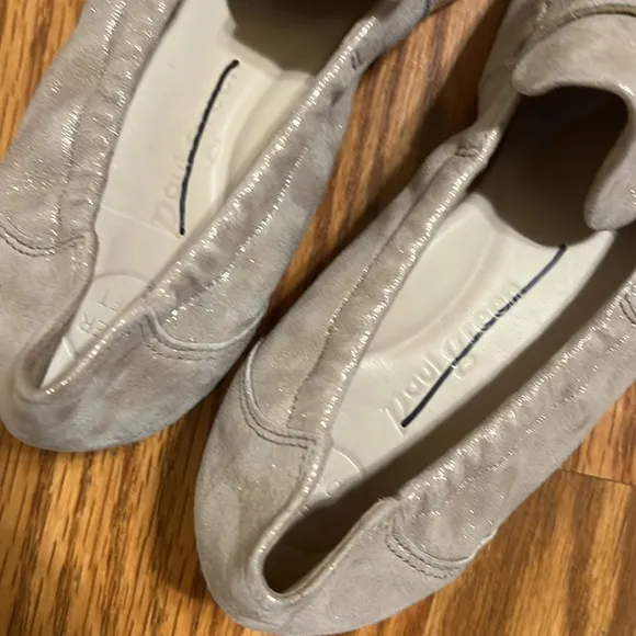 Paul Green women Oxford flat shoes size 6 shiny cream NWOB