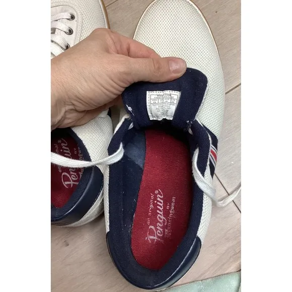 Penguin Men White Lucas Mesh Lace-Up Sneakers  Shoes Size US 13 Rts$159