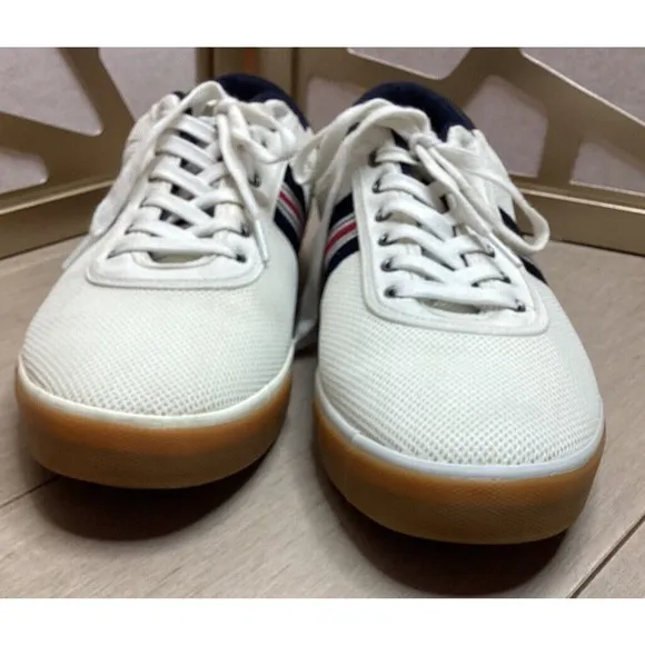 Penguin Men White Lucas Mesh Lace-Up Sneakers  Shoes Size US 13 Rts$159