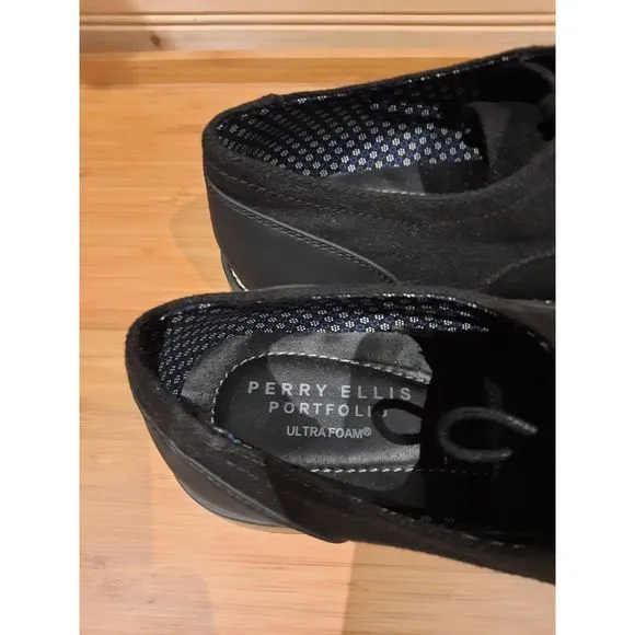 Perry Ellis Portfolio Ultra Foam Oxford Mens Shoes Sz 11