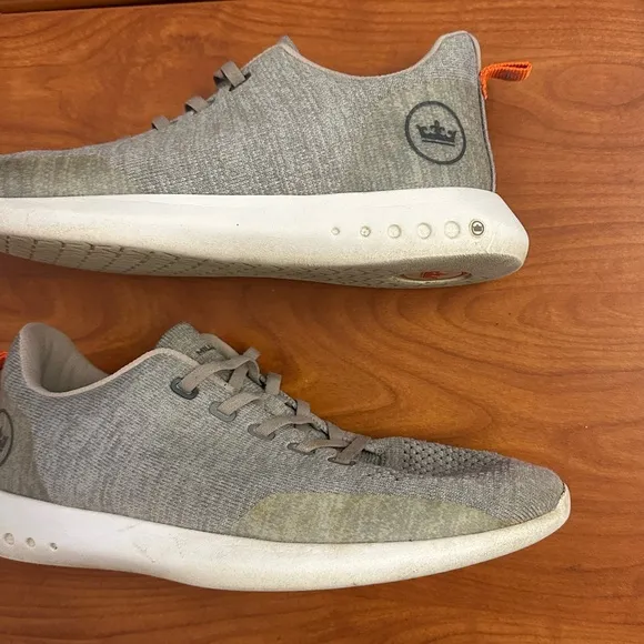 Peter Millar Crown Sport Hyperlight Glide Gray Knit Sneakers Shoes Size 11 Mens