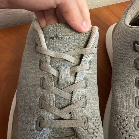 Peter Millar Crown Sport Hyperlight Glide Gray Knit Sneakers Shoes Size 11 Mens