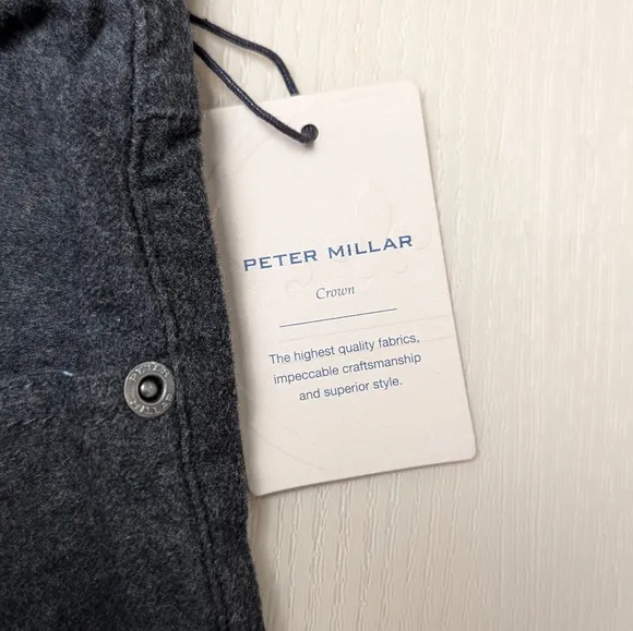 Peter Millar Crown Sport Mens 40x33 Mountainside Flannel Five-Pocket Pants NWT