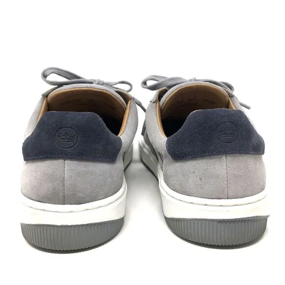 Peter Millar Vantage Suede Sneakers Mens Size 8.5 Gray Casual Athleisure Shoes