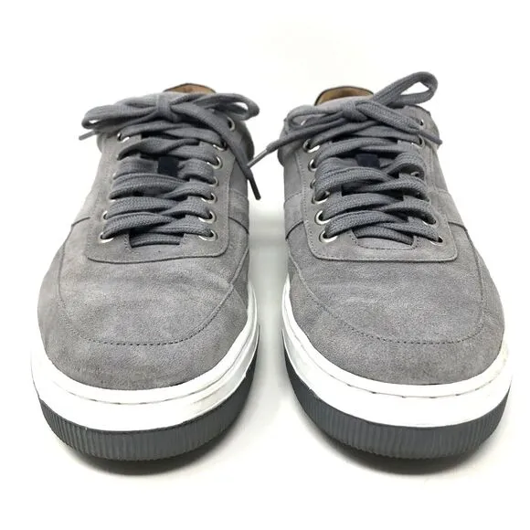 Peter Millar Vantage Suede Sneakers Mens Size 8.5 Gray Casual Athleisure Shoes