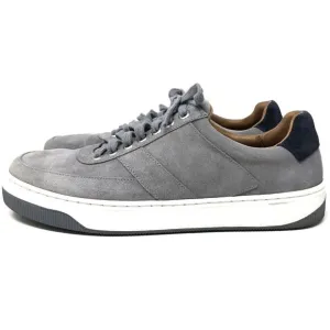 Peter Millar Vantage Suede Sneakers Mens Size 8.5 Gray Casual Athleisure Shoes