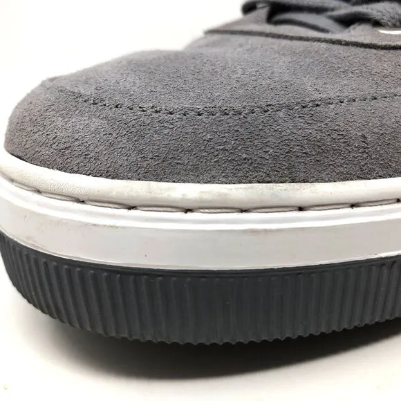 Peter Millar Vantage Suede Sneakers Mens Size 8.5 Gray Casual Athleisure Shoes