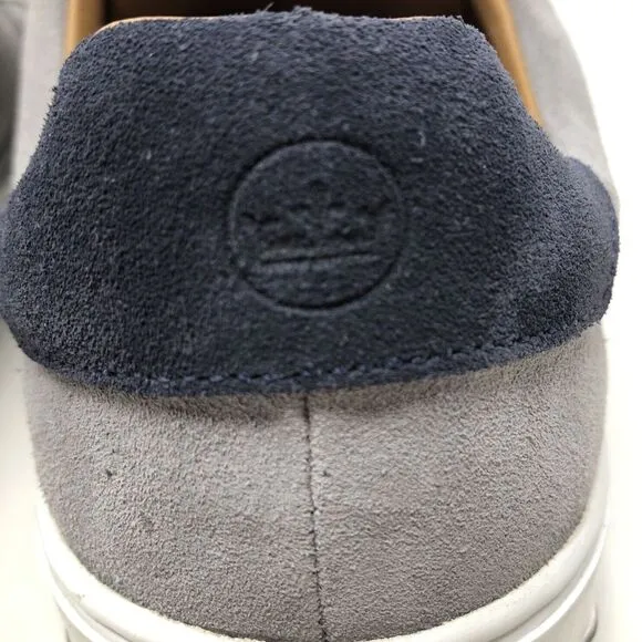 Peter Millar Vantage Suede Sneakers Mens Size 8.5 Gray Casual Athleisure Shoes