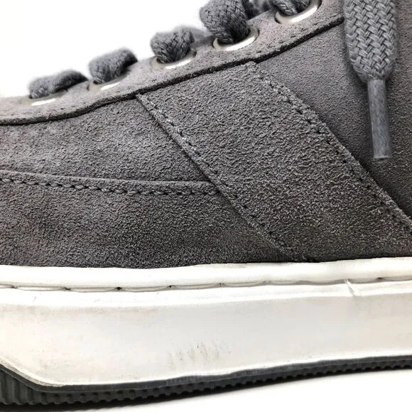 Peter Millar Vantage Suede Sneakers Mens Size 8.5 Gray Casual Athleisure Shoes