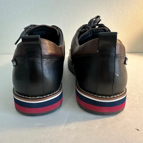 Pikolinos Pirineos Leather Shoes with Sport Sole Size 46 US 13 Black Brown