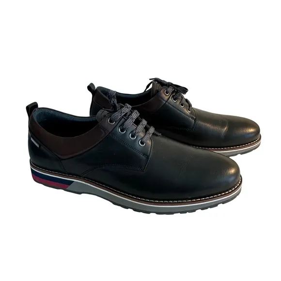 Pikolinos Pirineos Leather Shoes with Sport Sole Size 46 US 13 Black Brown
