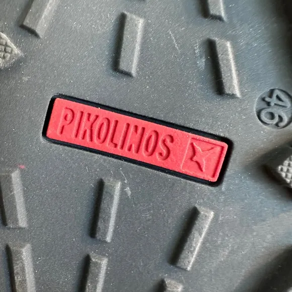 Pikolinos Pirineos Leather Shoes with Sport Sole Size 46 US 13 Black Brown