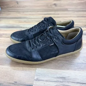 PILOTI SHIFT Black/ Tan Suede Driving Shoes MENS US 14 Made Portugal