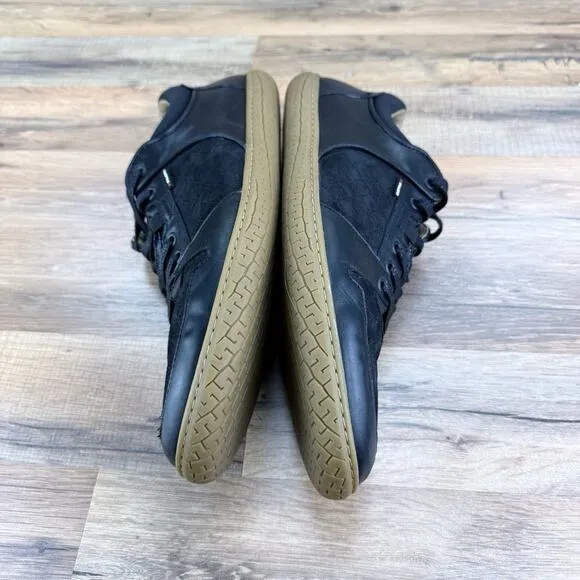 PILOTI SHIFT Black/ Tan Suede Driving Shoes MENS US 14 Made Portugal