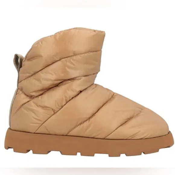 Piumestudio Luna Padded Ankle Boots Water Resistant Tan Camel Women's US 7