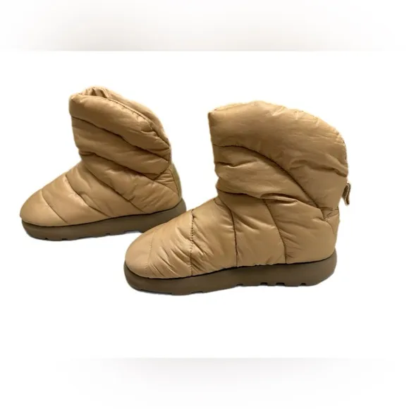 Piumestudio Luna Padded Ankle Boots Water Resistant Tan Camel Women's US 7