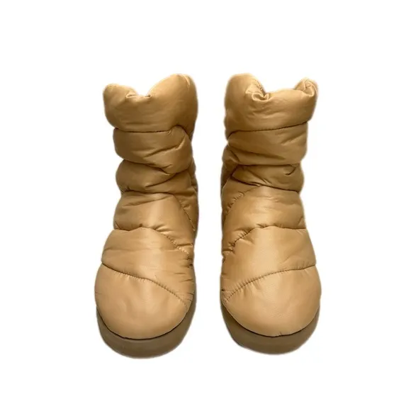 Piumestudio Luna Padded Ankle Boots Water Resistant Tan Camel Women's US 7