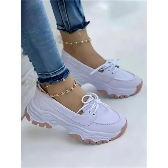 Plus Size European And American Style Casual Sports Women's Low-Cut Sneakers