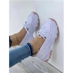 Plus Size European And American Style Casual Sports Women's Low-Cut Sneakers