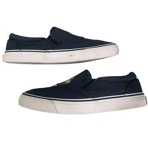 Polo Ralph Lauren Boy's Keaton Slip On PoloBear Sneaker Shoes, Size 4