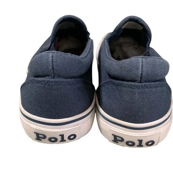 Polo Ralph Lauren Boy's Keaton Slip On PoloBear Sneaker Shoes, Size 4