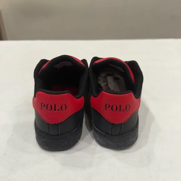POLO RALPH LAUREN RF101790J QUILTON BEAR AMERICAN JUNIOR SNEAKERS COLOR RED/ BLK