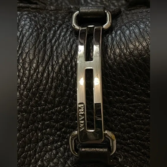 Prada Black‎ Leather Slip On Loafers size 9-
