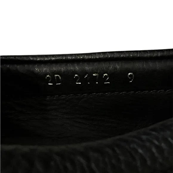 Prada Black‎ Leather Slip On Loafers size 9-