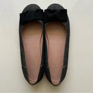 Prada Womens Ballet Flat Womens Size 8.5  Bow Shoes