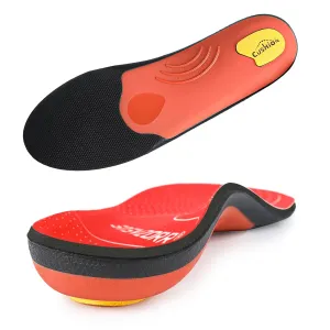 Premium Arch Support Insoles for Pain Relief - Heavy-Duty Orthotics for Flat Feet, Heel Pads, and Plantar Fasciitis in Work Boots for Men and Women