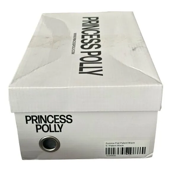 Princess Polly Zumba Mary Jane Flat Retro Square Shoes Black Women’s Size 9
