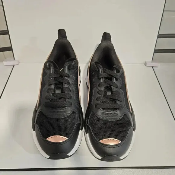 Puma Black and Rose Gold Sneakers – Stylish and Sporty