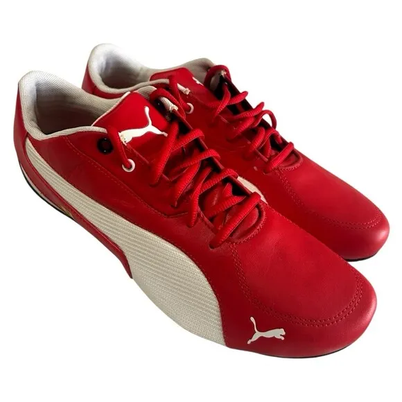 Puma Ferrari Drift Cat 5 SF Racing Drifting Red White Sneakers Men’s Sz 9.5