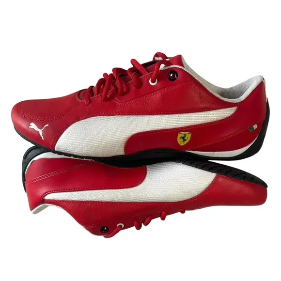 Puma Ferrari Drift Cat 5 SF Racing Drifting Red White Sneakers Men’s Sz 9.5