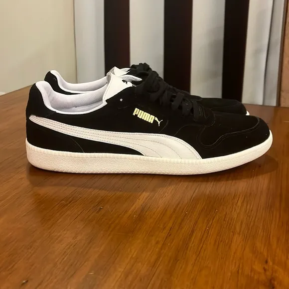 Puma Icra Trainer shoes sneakers new 356222 01 black white Mens Size 11.5