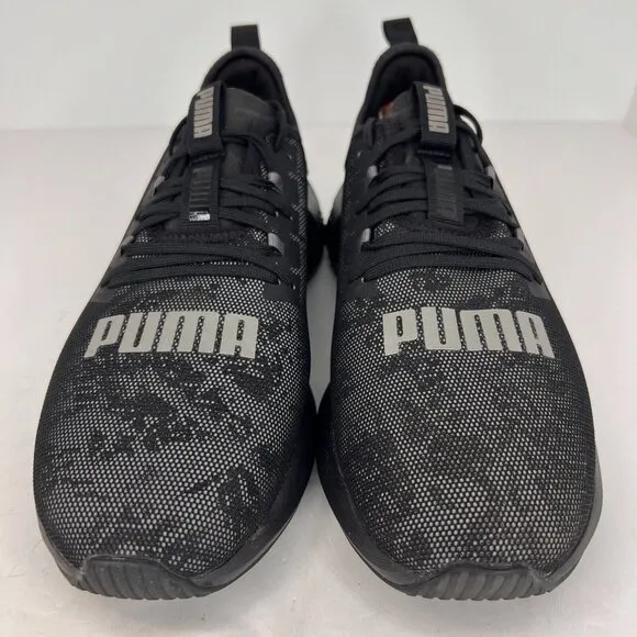 Puma Mens 1925989-01 Black Hybrid NX Rave Low Lace Up Size 8.5 Running Shoes