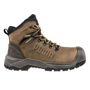 Puma Mens Iron HD Brown Mid Heavy Duty Oiled Leather Composite Work Safety Boots