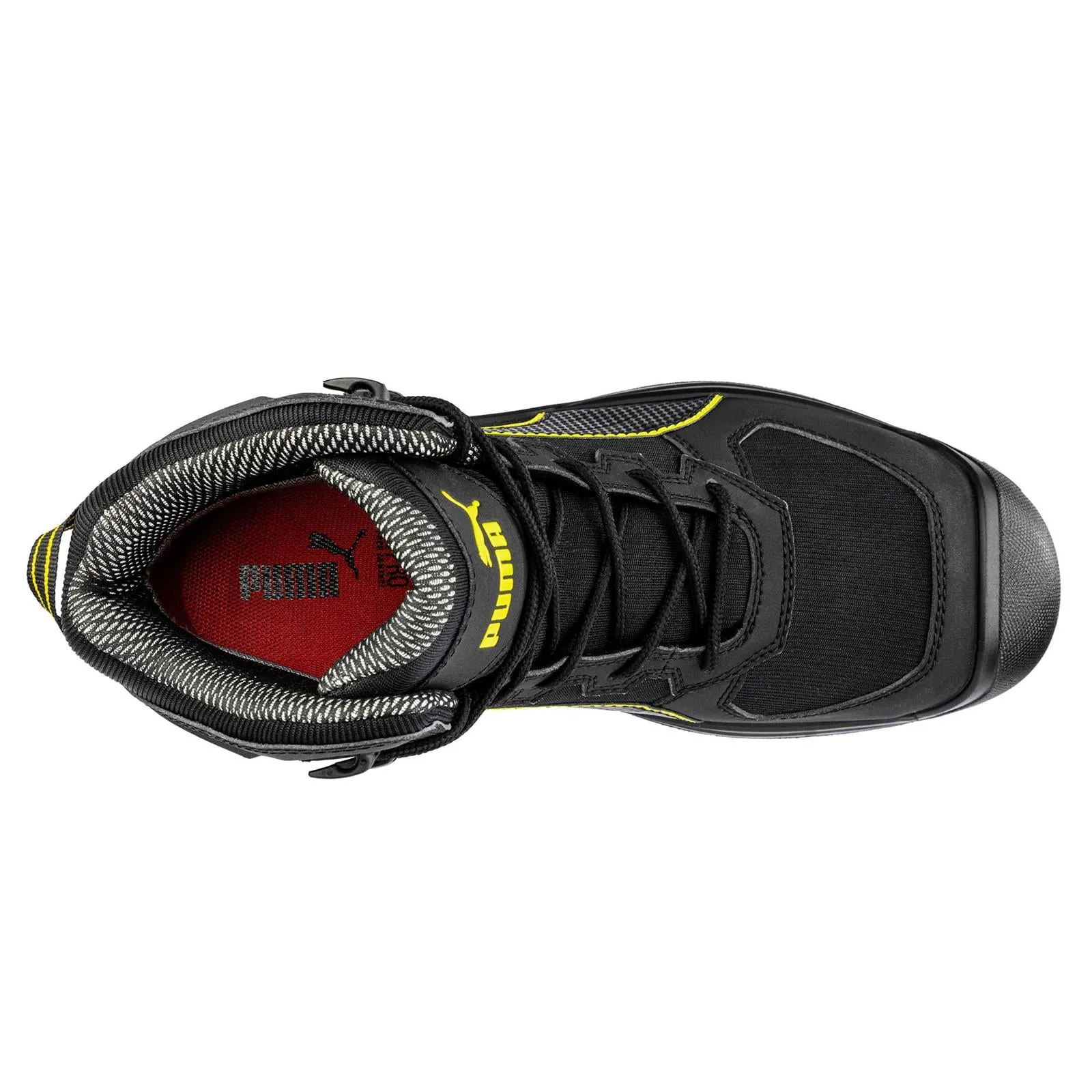 Puma Mens Rock HD Heavy Duty Black Robust Nylon Composite Work Safety Boots