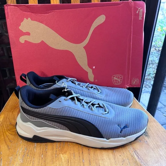 Puma Men's Zip C athletic workout sporty sneakers gray 12