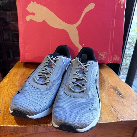 Puma Men's Zip C athletic workout sporty sneakers gray 12