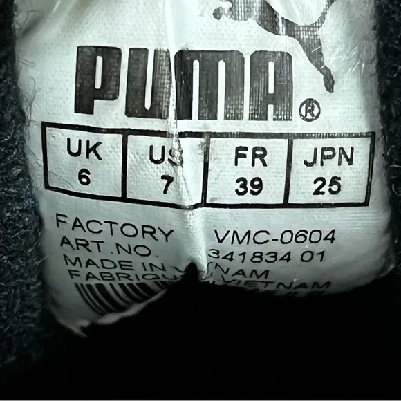 Puma Mihara Yasuhiro Sneakers Black size 7