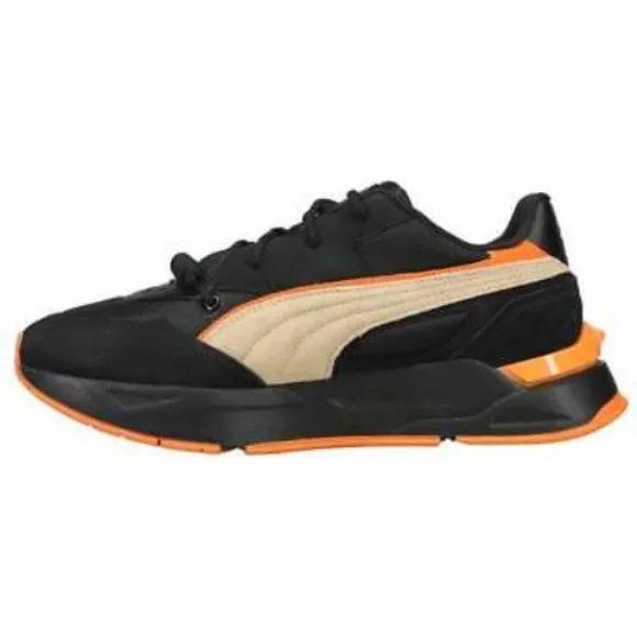 Puma Mirage Sport Pronounce Low Mens Shoes Black Orange 381259-01 NEW Multi Sz