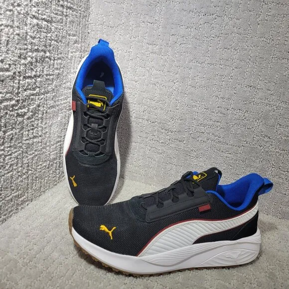 Puma Pacer Future Street Plus Men's Size US 10 Black White Running Sneakers.