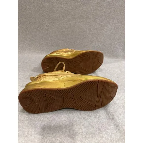Puma RS-Curve Womens 10 Gold Gum Sole Sporty Walking Performance Casual Sneakers