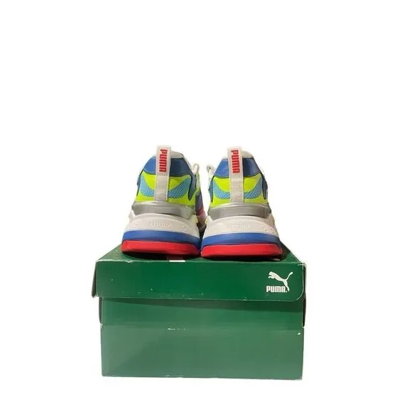 Puma RS Fast Raceway Men’s Size 12 Running Show White Multicolor Sneaker Trainer